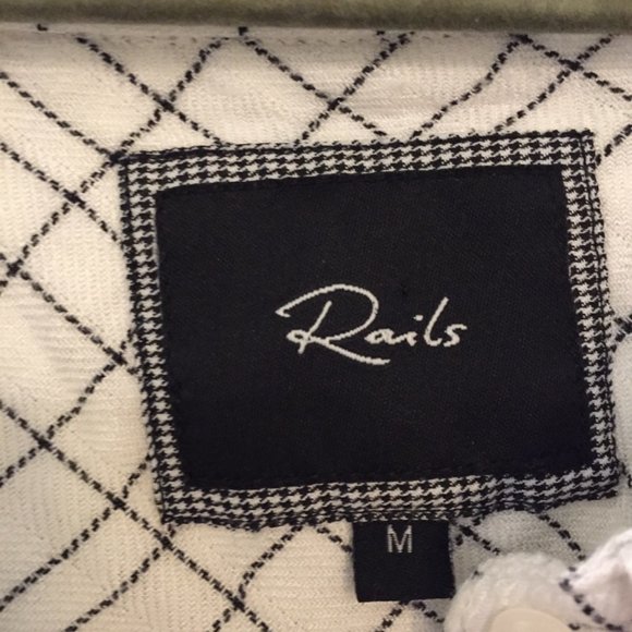 RAILS White Plaid textured Button Down Shirt - Picture 2 of 6